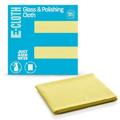 Glass & Polishing Cloth - Yellow