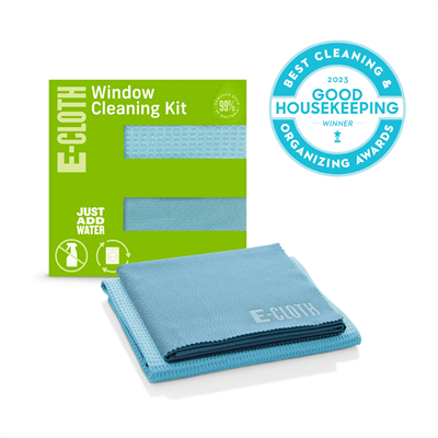 Window Cleaning Kit - Blue - 2 Cloths