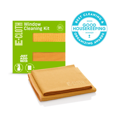 Window Cleaning Kit - Tangerine - 2 Cloths