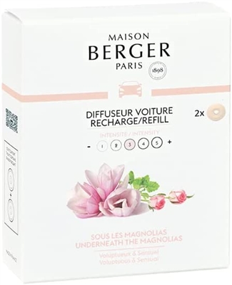 Car Diffuser Refill Packs Underneath the Magnolias