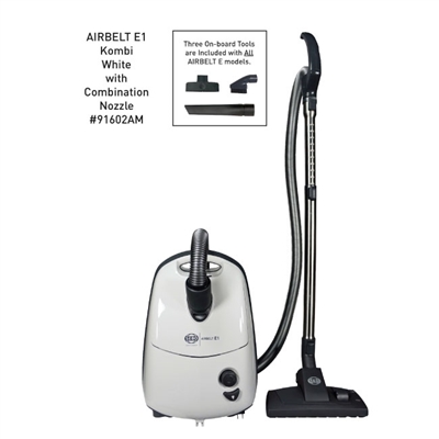 Sebo Airbelt E1 Kombi, with combination nozzle-8351GS in white