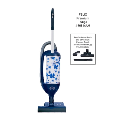 Sebo Felix Premium with parquet brush in indigo blue