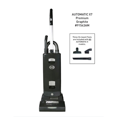 Sebo Automatic X7 Premium with Brush-mode and headlight in graphite black